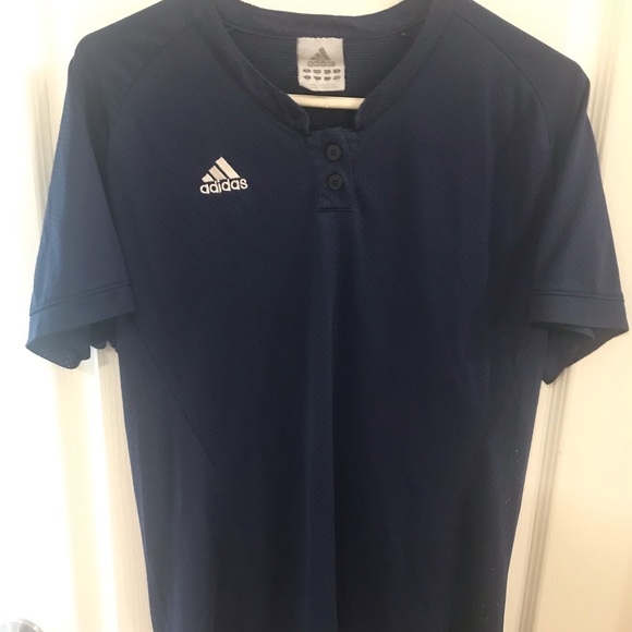 adidas Tops - Adidas Dark Blue Women’s Short- Sleeved Athletic Tee, Size M